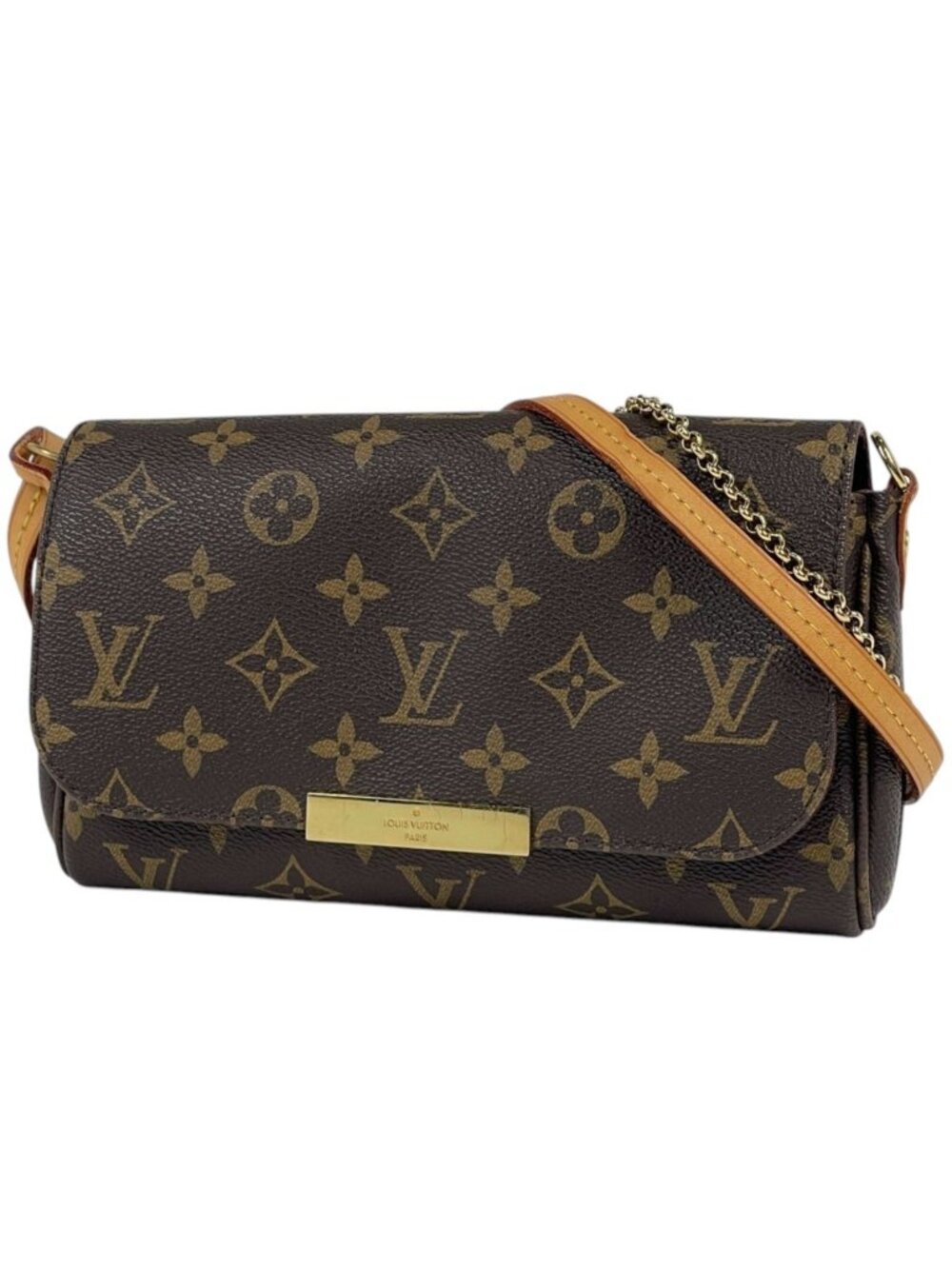 Louis Vuitton Favorite PM Shoulder Bag Pouch Monogram Brown